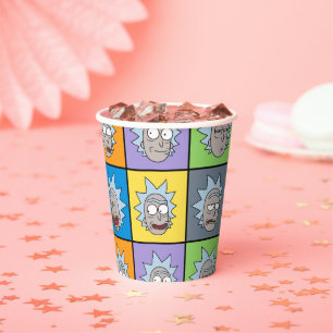 Gobelets En Papier RICK ET MORTY™ Rick's Moods