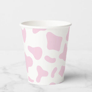 Gobelets En Papier Rodeo Pink Cow Imprimer Occident Anniversaire
