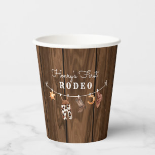 Gobelets En Papier Rodeo Wild West rustec anniversaire occidental