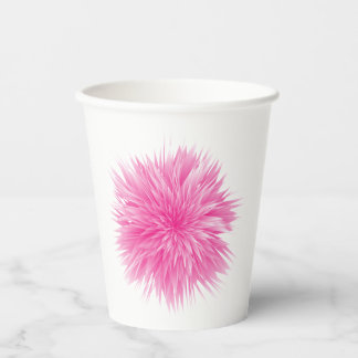 Gobelets En Papier Rose Abstraite