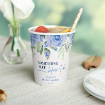 Roses Bleues Aquarelle Quelque Chose de Bleu Avant