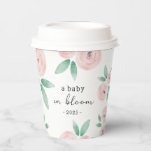 Rosey Baby in Bloom Baby shower Invitation