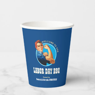 Gobelets En Papier Rosie Riveter LABOR DAY BBQ