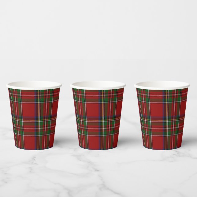Gobelets En Papier Royal Stewart Tartan Plaid (Multi)