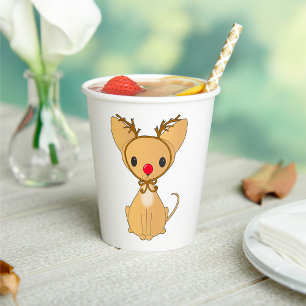 Gobelets En Papier Rudolf Chihuahua