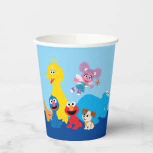 Gobelets En Papier Rue Sésame   Coloré Sesame Street Pals
