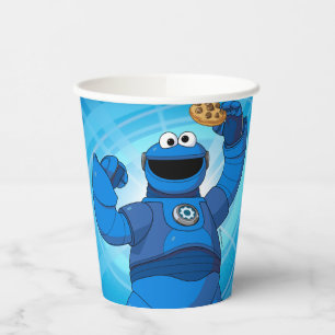 Gobelets En Papier Rue Sésame   Méca Builders Cookie Monster