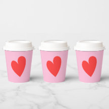 Saint Valentin Coeur rose et rouge