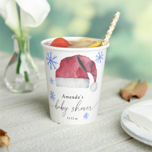 Gobelets En Papier Santa Hat - baby shower
