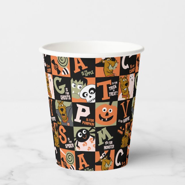Gobelets En Papier Scooby-Doo | Motif Halloween (Recto)