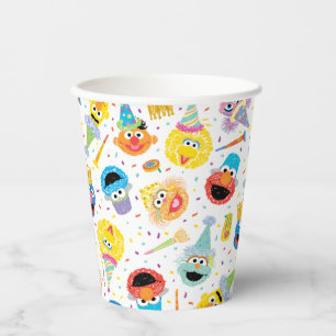 Gobelets En Papier Sesame Street Pals Confetti Anniversaire