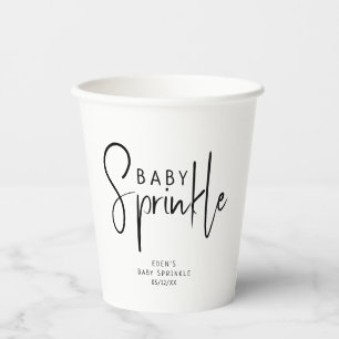Gobelets En Papier Simple moderne Neutral Bébé Sprinkel