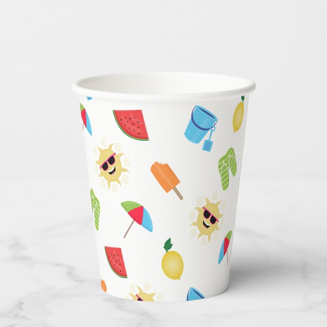 Gobelets En Papier Simplement été (Verso)