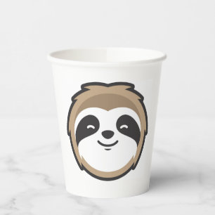 Gobelets En Papier Sloth Mascot