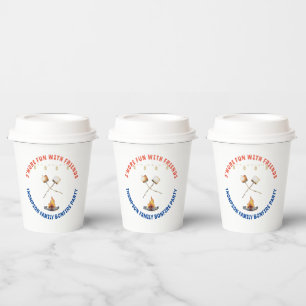 Gobelets En Papier S'mores Fun Bonfire Jardin Cookout Friendsgiving