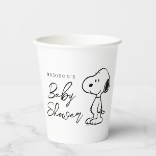 Gobelets En Papier Snoopy d'arachides   BABY SHOWER
