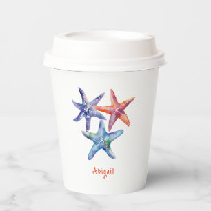 Gobelets En Papier Sous le Sea Starfish Swim Party
