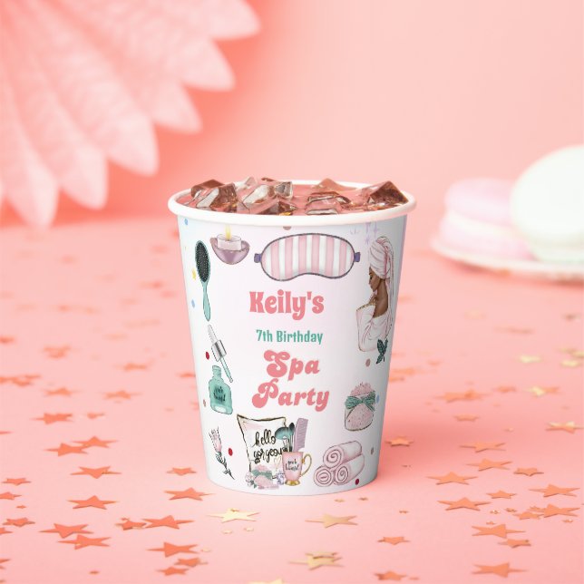 Gobelets En Papier Spa Anniversaire Pamper Party Anniversaire (Insitu)