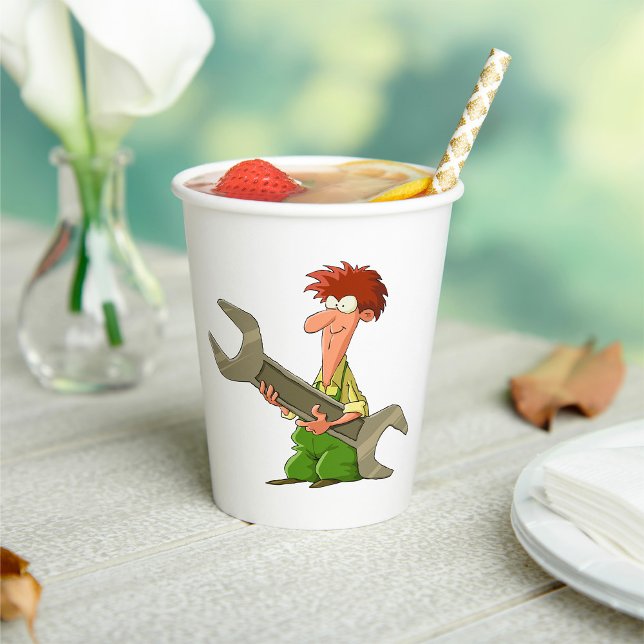 Gobelets En Papier Spanner géant mécanique (Créateur téléchargé)