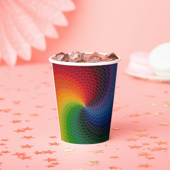 Gobelets En Papier Spectrum wheel made of bricks (Insitu)