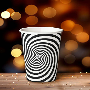 Gobelets En Papier Spirale d'hypnose