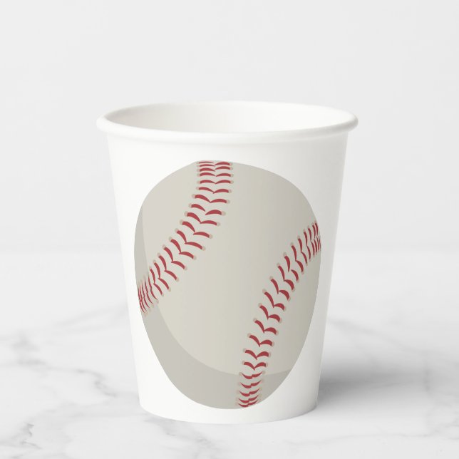 Gobelets En Papier Sports de baseball (Recto)
