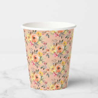 Gobelets En Papier Spring Floral Welcome baby Shower 