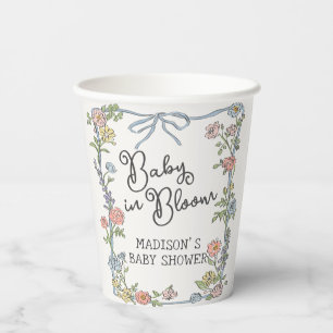 Gobelets En Papier Spring Garden Party Pastel Floral Baby shower
