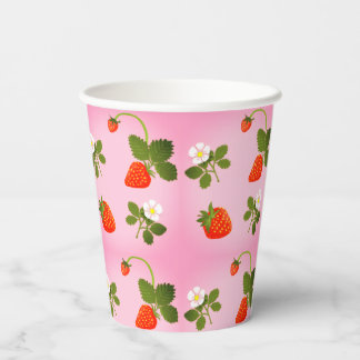 Gobelets En Papier Strawberries