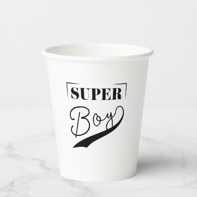 Gobelets En Papier Super Boy (Recto)