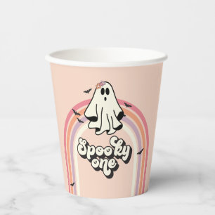 Gobelets En Papier super Ghost retro Halloween Éffrayant Un Anniversa