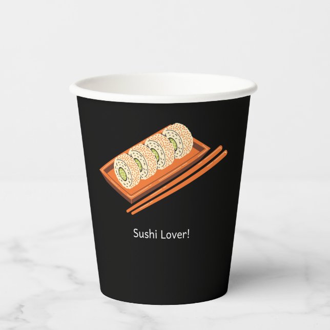 Gobelets En Papier Sushi Lover (Recto)