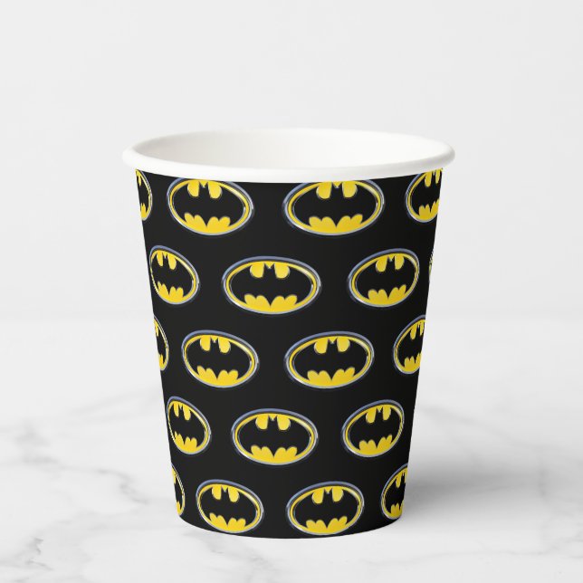 Gobelets En Papier Symbole Batman | Logo classique (Recto)