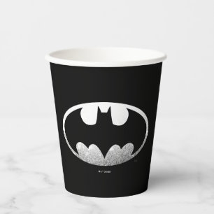 Gobelets En Papier Symbole Batman   Logo Grainy