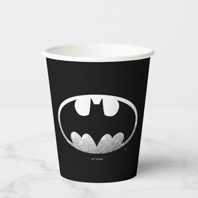 Gobelets En Papier Symbole Batman | Logo Grainy (Recto)