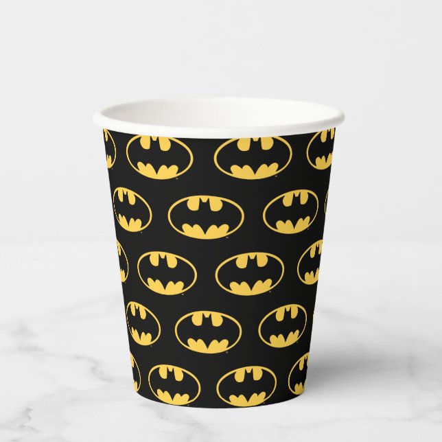 Gobelets En Papier Symbole Batman | Logo ovale (Recto)