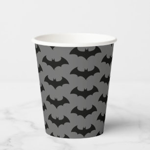 Gobelets En Papier Symbole Batman   Logo Simple Bat Silhouette