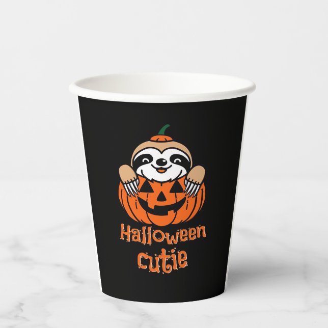 Gobelets En Papier T-shirt Essential pour la coupe d'Halloween (Recto)
