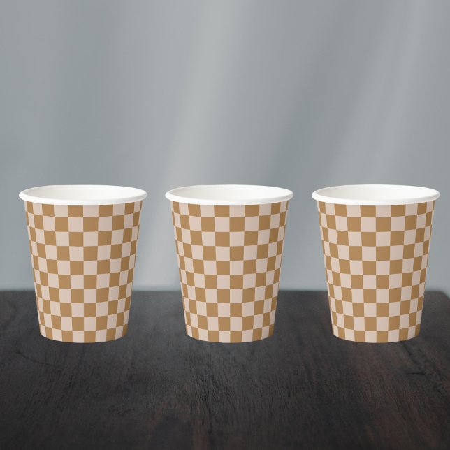 Gobelets En Papier Tableau de bord Brown (Créateur téléchargé)