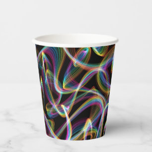 Gobelets En Papier tableau lumineux arc-en-ciel :