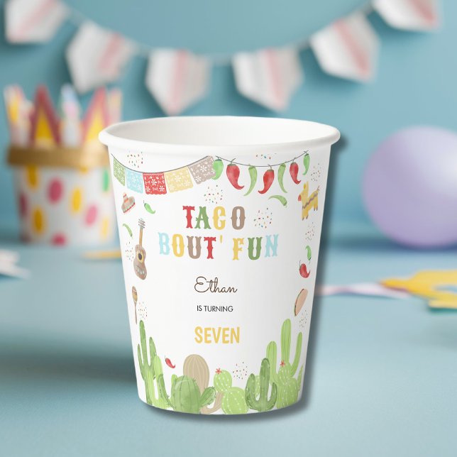 Gobelets En Papier Taco bout' fun fiesta mexicaine anniversaire (Créateur téléchargé)