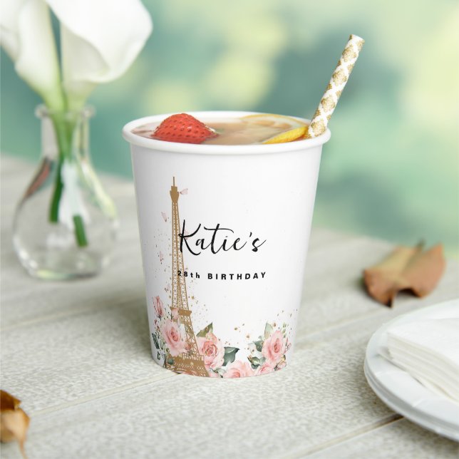 Gobelets En Papier Tasse à papier à thème Paris/France (Insitu)