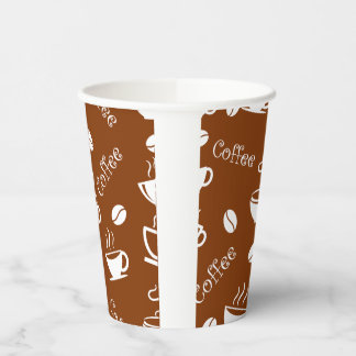 Gobelets En Papier Tasse à papier avec motif à café