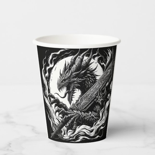 Gobelets En Papier Tasse de café chaud mélange assorti ou commande en (Recto)