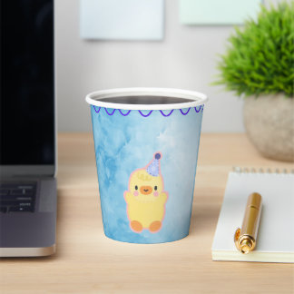 Gobelets En Papier tasse de papier bleu pour enfants