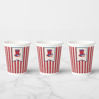 Gobelets En Papier Tasse de papier patriotique | American Pride Coffe