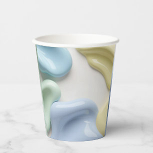 Gobelets En Papier Tasse en papier dans un graphique abstrait élégant
