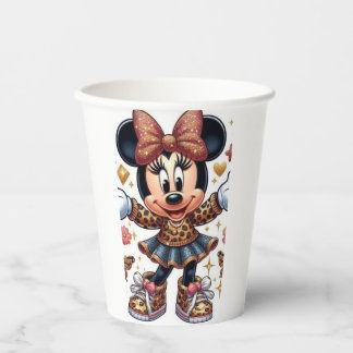 Gobelets En Papier Tasse en papier d'art éclaboussé de Mickey et ses 