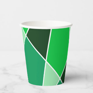 Gobelets En Papier Tasse en papier de la collection de couleurs Green