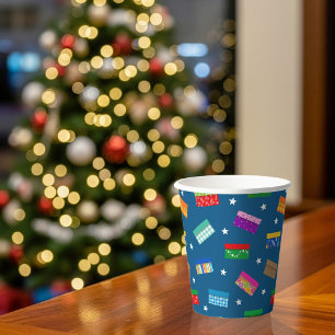 Gobelets En Papier Tasse en papier étoile boîte à chaussures - Bleu